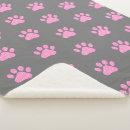 Search for pink paw prints blankets Animal