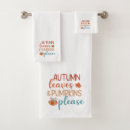 Search for thanksgiving bath towels autumn