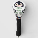 Search for penguin golfing golf head covers Illustration
