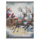 Search for christmas tablecloths Santa