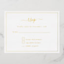 Search for gold foil rsvp cards Kindly reply