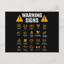 Search for warning sign postcards Funny