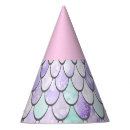 Search for purple paper party hats Mermaid