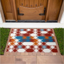 Search for blue and orange doormats Red