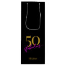 Search for 50th birthday gift bags Black gold
