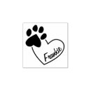 Search for paw print rubber stamps Heart