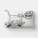 Search for black and white cat pillows Funny