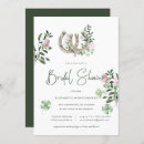 Search for lucky in love bridal shower invitations Floral