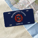 Search for firefighter license plates Fire department