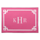 Search for hot pink placemats Chic