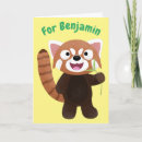Search for red panda cards Cute