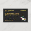 Search for bar owner business cards Bartender