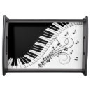 Search for music serving trays Black and white