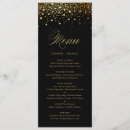Search for black and gold menus Glitter
