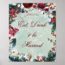 Search for eat drink and be married posters Floral