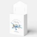 Search for airplane favor boxes Boy baby shower