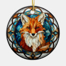 Search for fox ornaments Glass