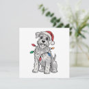 Search for miniature schnauzer christmas cards Santa