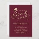 Search for maroon graduation invitations Typography