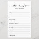 Search for minimalist wedding advice cards Black and white