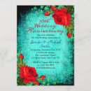 Search for pink and turquoise wedding invitations Roses