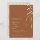 Search for earth tone wedding invitations Burnt orange