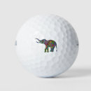 Search for elephant golf balls Illustration