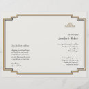 Search for art deco wedding programs Cream