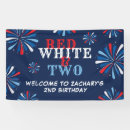 Search for independence day banners Red white blue