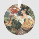 Search for parakeet ornaments Illustration