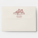Search for red wedding envelopes Return address