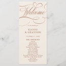 Search for modern wedding programs Terracotta