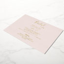 Search for gold foil bridal shower invitations Blush