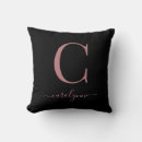 Search for black gold pillows Monogrammed