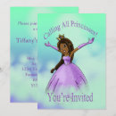 Search for african american princess birthday invitations Black