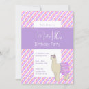 Search for llama birthday invitations Girls