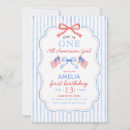 Search for 4th of july 1st birthday invitations Coquette