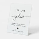 Search for glow sticks sign wedding signs Let love glow