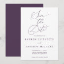 Search for purple save the dates Minimalist