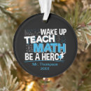 Search for math teacher ornaments Appreciation