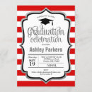 Search for red black white graduation invitations Grad party