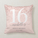 Search for sweet 16 pillows Glitter