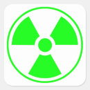 Search for nuclear radiation symbol stickers warning