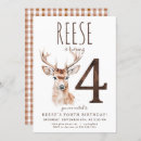 Search for deer birthday invitations Boy