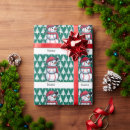Search for kids christmas wrapping paper Snowman