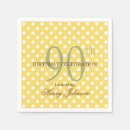 Search for polka dot napkins Yellow