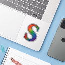 Search for alphabet s stickers Colorful