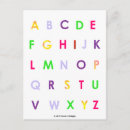 Search for alphabet letter postcards Children
