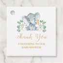 Search for elephant baby shower favor tags Greenery