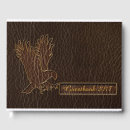 Search for leather guest books Brown